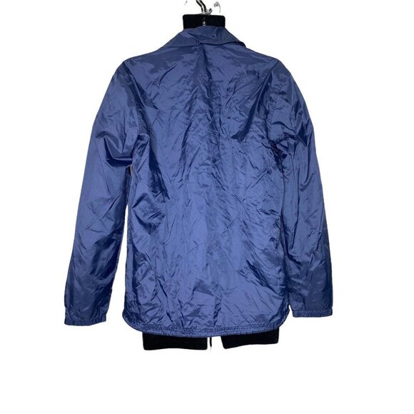 Slate & Stone Mens Coach Navy Blue Long Sleeve Windbreaker Jacket Size Large - Picture 10 of 10